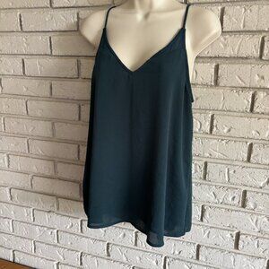 Sophie Rue Women’s Medium Green Adjustable Strap Camisole Cami